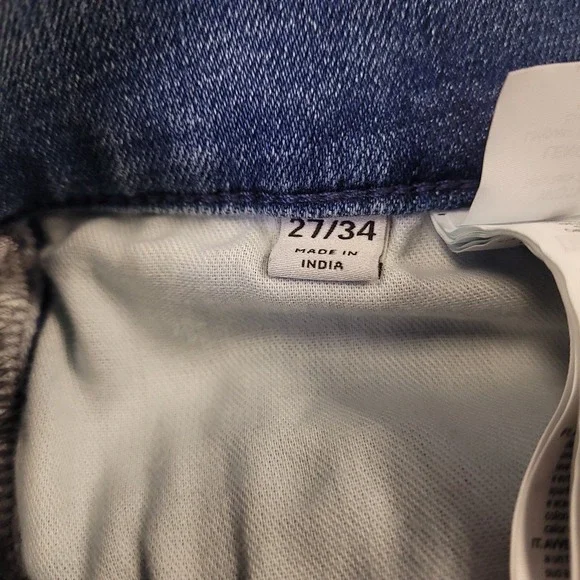 NWT G Star Raw Lhana Skinny Ankle 28x29 Aged Indigo Mid Rise Stretch Raw Hem - Picture 10 of 16